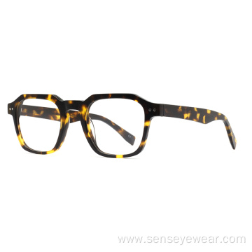 Square Design Mens Acetate Optical Frame Glasses